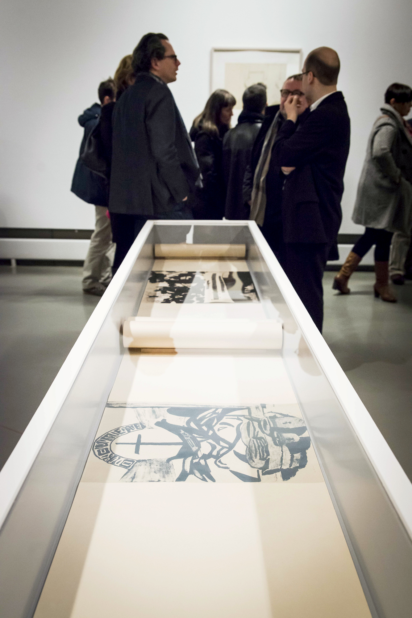 Vue de salle de l'exposition Luc Tuymans