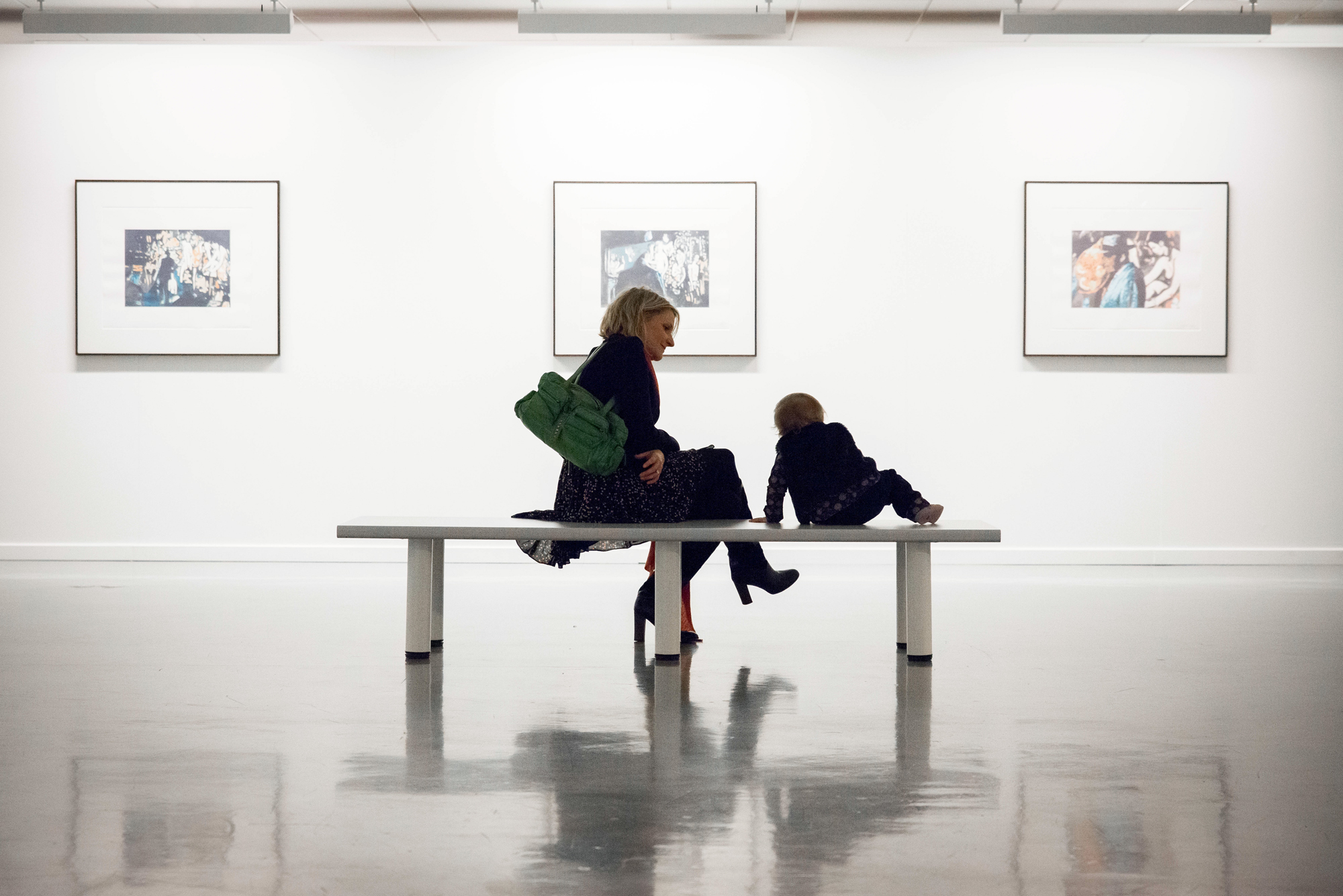 Vue de salle de l'exposition Luc Tuymans