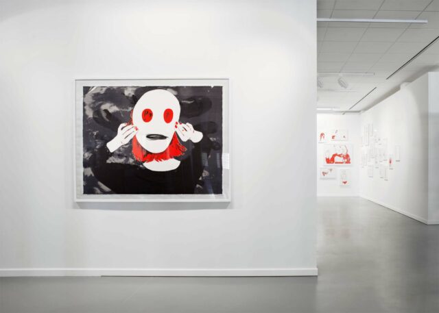 Vue de salle exposition Françoise Pétrovitch à vif