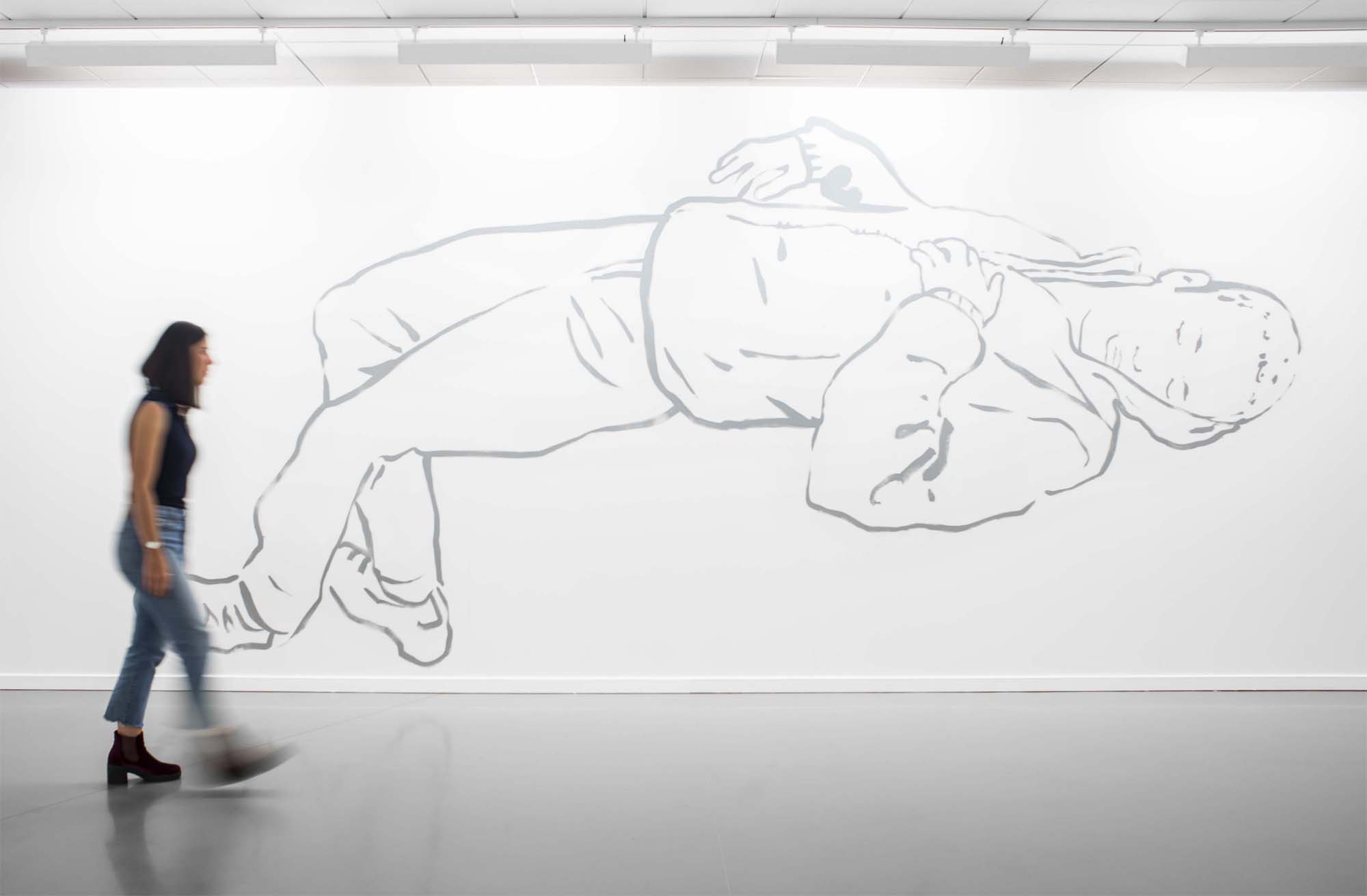 Vue de salle exposition Françoise Pétrovitch à vif
